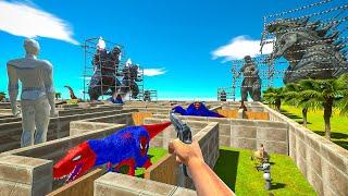 FPS AVATAR SAVE GODZILLA 2014 FROM SACE GODZILLA DEATH MAZE - Animal Revolt Battle Simulator ARBS