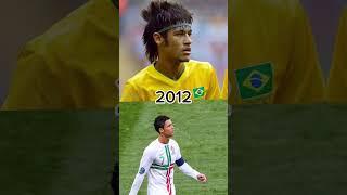 Neymar Jr and Cristiano Ronaldo évolution  #football#shorts