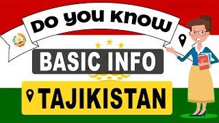 Do You Know Tajikistan Basic Information | World Countries Information #172 - GK & Quizzes