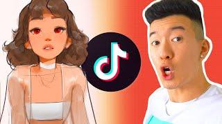 TRYING TIKTOK ART CHALLENGES 