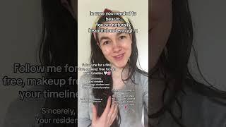 In case you needed to hear it: You are naturally beautiful and enough x I’m always filter free,
