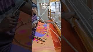 Fancy Pallu of Pattu Saree #paithani #traditional #handmade #manufacturing #making