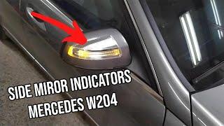 Mercedes W204 Side Mirror Cover | How to Fix Side Mirror Indicator | How to Remove Led Indicator