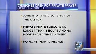 Sioux City Diocese churches open for private prayer