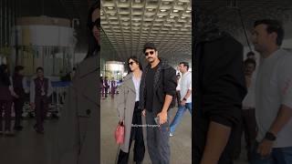 #katrinakaif #vickykaushal snapped at #mumbai #airport #shorts #bollywood #actress #actor