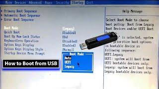 How to Boot From a USB drive | How to change first boot order | Lenovo