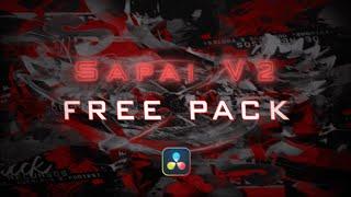 The SAPAI *FREE* EDITING PACK V2 is OUT NOW!  (The BEST DAVINCI RESOLVE PACK)