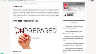 ICAR Preparation Tips - How To Crack ICAR AIEEA Exam In 30 Days