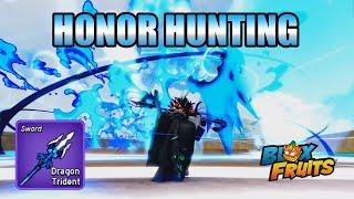 Honor Hunting With Dragon Trident - Blox Fruits