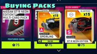 Asphalt 9 - Buying Packs Supercharged Summer Season - Unlocked McMurtry & Nissan GT-R Neon -Jackpot!