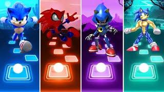 Sonic The Hedgehog  Spidey Sonic  Metal Sonic  Mascular Sonic Tiles Hop EDM Rush