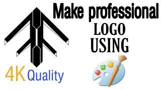 Make professional logo using MS PAINT | #logo | #mspaint | #drillpanda | #fantoxgaming |