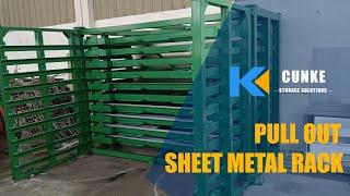 Sheet Metal Storage Solutions - CK PULL OUT SHEET METAL RACK