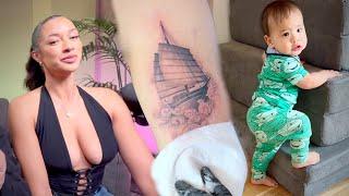 New Tattoo! + Nikki Blades Same Word Challenge + Baby Boy ALMOST Walking!