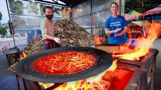 Extreme Korean Food!! LAVA CHICKEN Cooked with a Blowtorch!!