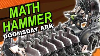 Using Mathhammer With The Necron Doomsday Ark In 10th Edition!