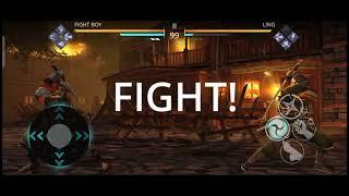 Difficult Boss fight with Ling in Shadow fight 3 game | level 12 boss fight match in shadow fight 3