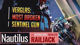 Warframe | Corpus Railjack | MOST OVERPOWERED SENTINEL GUN: Nautilus' Verglas