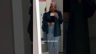 CURVY? THIS IS HOW TO WEAR A MAXI DENIM SKIRT