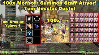 4Missandeii & SANCAKBEY | 100x Monster Summon Staff Atıyor! Tüm Bosslar Düştü! | Knight Online