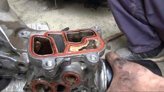 Replacing the heat exchanger and heat exchanger gasket in Passat. How to remove an oil cooler