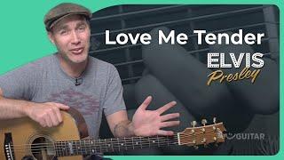 Love Me Tender Easy Guitar Lesson | Elvis Presley