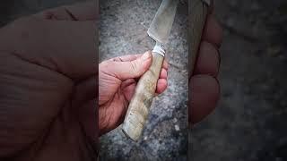 кованый кухонный нож ручной работы #кухонныеножи #knife #кованыйнож #edc