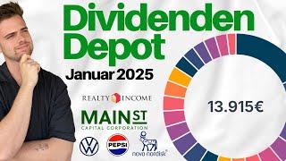 13.000€ Dividenden Aktien Portfolio  | Depot-Update Januar 2025