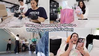 MAKING DIY WEDDING PROJECTS + Writing My Vows!!