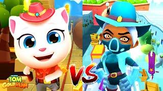 Talking Tom Gold Run: Ковбой Анжела VS Погоня Ам-нямов: Космическая Ковбойша