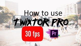 How to use twixtor pro on adobe premiere 30fps clip/ Twixtor pro glitch fixed