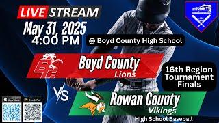 16th Region Softball Tournament Championship - Ashland vs Rowan County @ Rowan County.   Watch at My