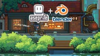 Lakeview Bakery | Aseprite x Blender Pixelart [038]