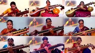 Achyutam Keshavam On Veena By Durga Mythreyee and Students |Durga Mythreyee