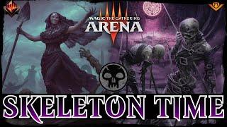 GISA GETS BONED! | MTG Arena - Mono Black Skeleton Crime Aggro Gisa Zombie Outlaws MYTHIC Standard