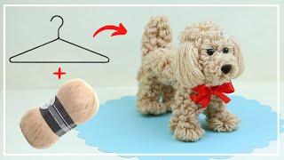 It's amazing! I Made the Best Dog out of Yarn and a Hanger   DIY NataliDoma