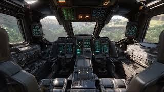 Radio Chatter from Mech Cockpit Ambience | Sci-Fi Ambiance for Sleep, Study, Relaxation