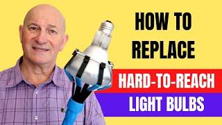 How to Easily Change an Out-Of-Reach Light Bulb |  Light Bulb Changer and Pole Review