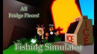 How To Find All Fridge Pieces! |Roblox: Fishing Simulator|