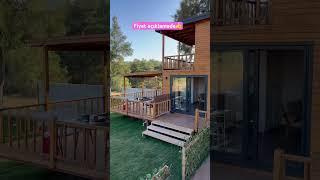 70 m² + 30 m² Ağaç Ev Turu ve Fiyatı - Tiny House değil Büyük Wood House Turu Prefabrik Ev