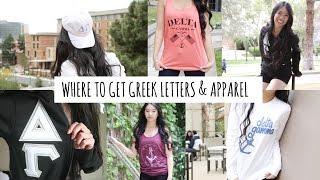 Sorority Letter & Apparel from Greek Life Threads!