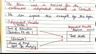 ANCOVA (Analysis of Covariance), Data Analysis