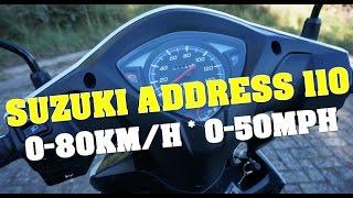 Suzuki Address 110: 0-80 KM/H  0-50MPH