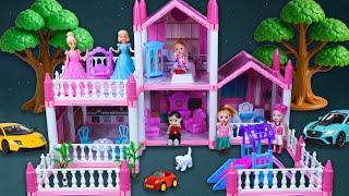 14 Minutes Satisfying with Unboxing Barbie Princess Villa & Entertainment Playset ASMR