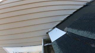 How to  install flashing at the bottom of siding,