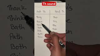 Hard and soft “th” sound #learnenglish #english #englishgrammar