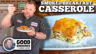 Smoked Breakfast Casserole in the Pellet Grill Griddle Combo
