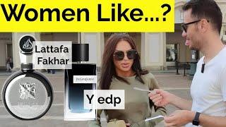 Women react to Lattafa Fakhar Black vs Y Edp YSL .