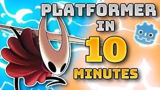 Make A 2D Platformer In 10 MINUTES (Godot 4)