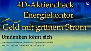 4D-Aktiencheck Energiekontor Geld mit grünem Strom verdienen